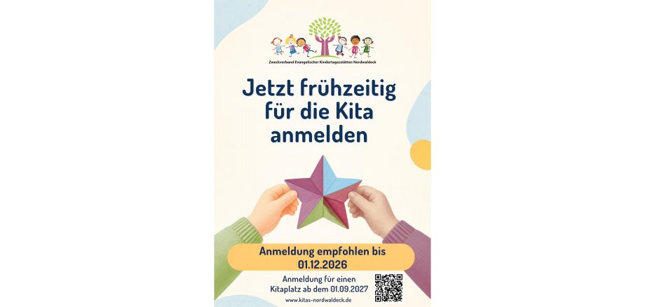 Frühzeitige Kita-Anmeldung Flyer (105 x 148 mm) - 1