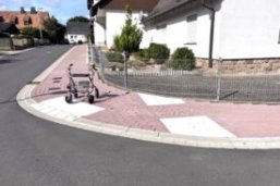 Beispiel barrierefreier Übergang in Bad Arolsen