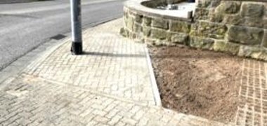 Beispiel barrierefreier Übergang in Bad Arolsen