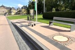 Beispiel barrierefreier Übergang in Bad Arolsen