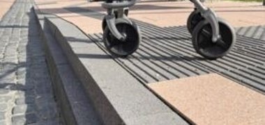 Beispiel barrierefreier Übergang in Bad Arolsen