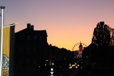 Riesenrad Riesenrad in der Innenstadt Bad Arolsen im Sonnenuntergang