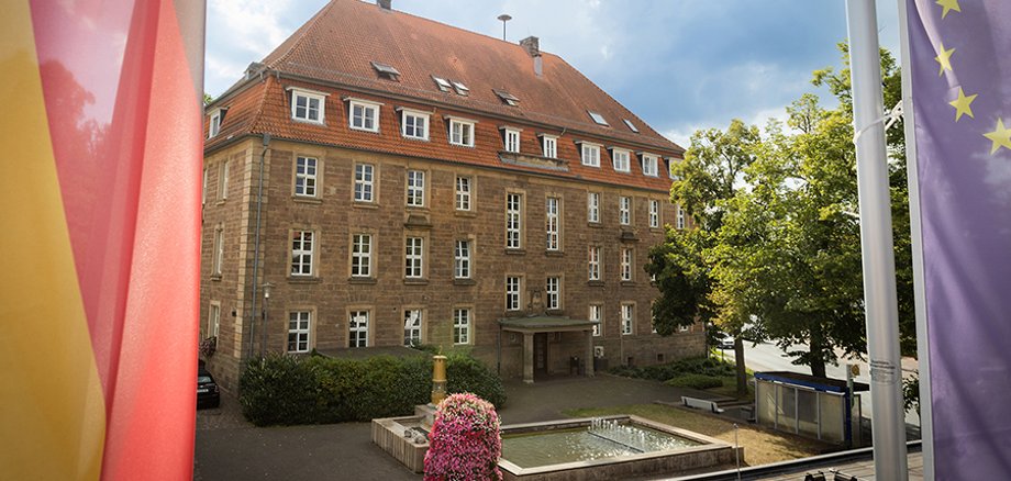 Blick auf das Bad Arolser Rathaus