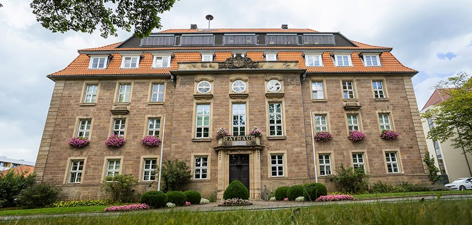 Rathaus Bad Arolsen Blick von der Großen Allee