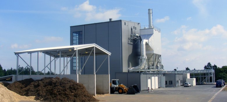 Heizkraftwerk im Bioenergiepark