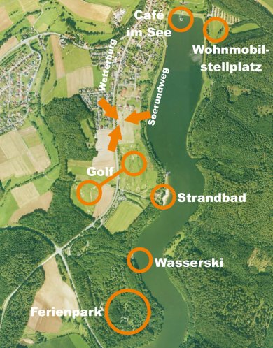 Hotelstandort am Twistesee Lageplan Hotelstandort am Twistesee