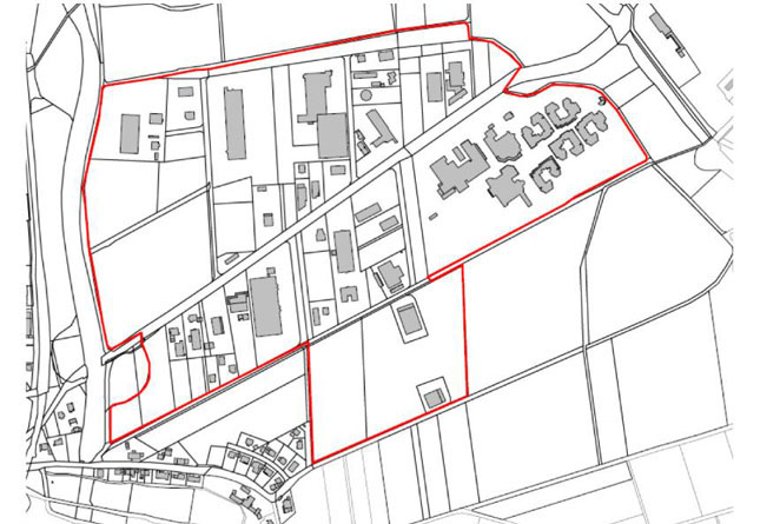 Grundriss Gewerbegebiet Mengeringhäuser Feld