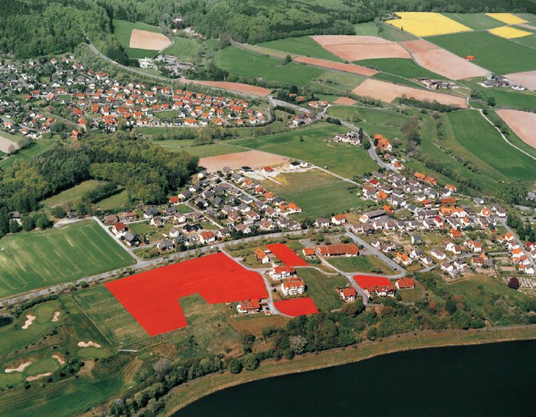 Luftaufnahme Sonderbaugebietes in Bad Arolsen-Wetterburg