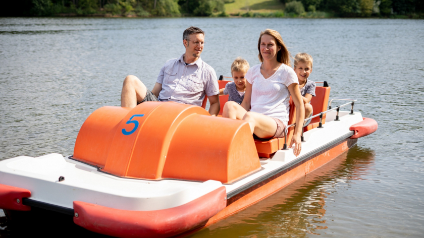 Tretboot fahren am Twistesee