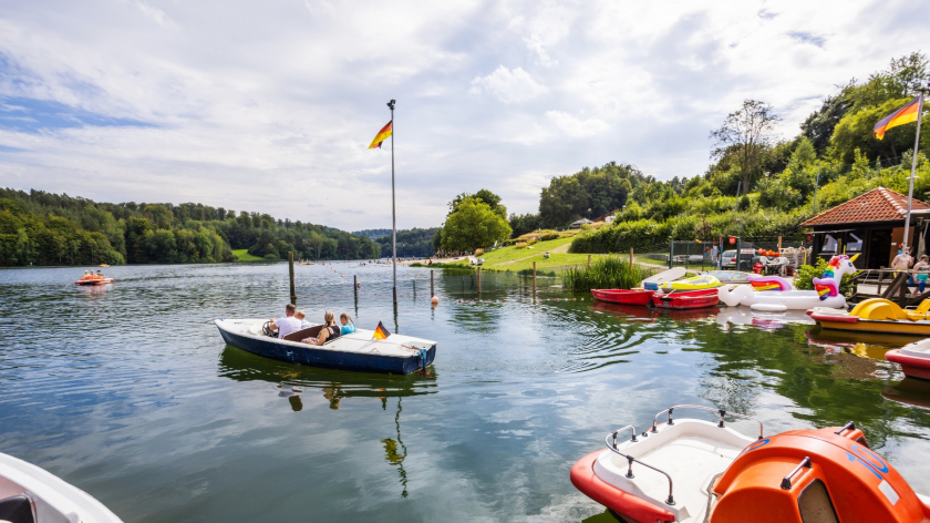 Tretbootfahren am Twistesee