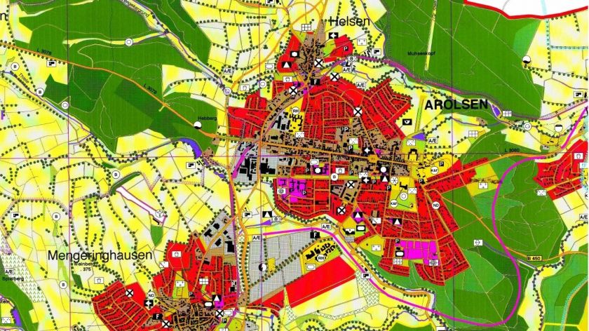 Flächennutzungsplan 1996 der Stadt Bad Arolsen 