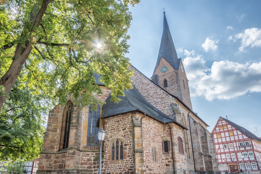 Außenansicht der Evangelischen Kirche in Mengeringhausen